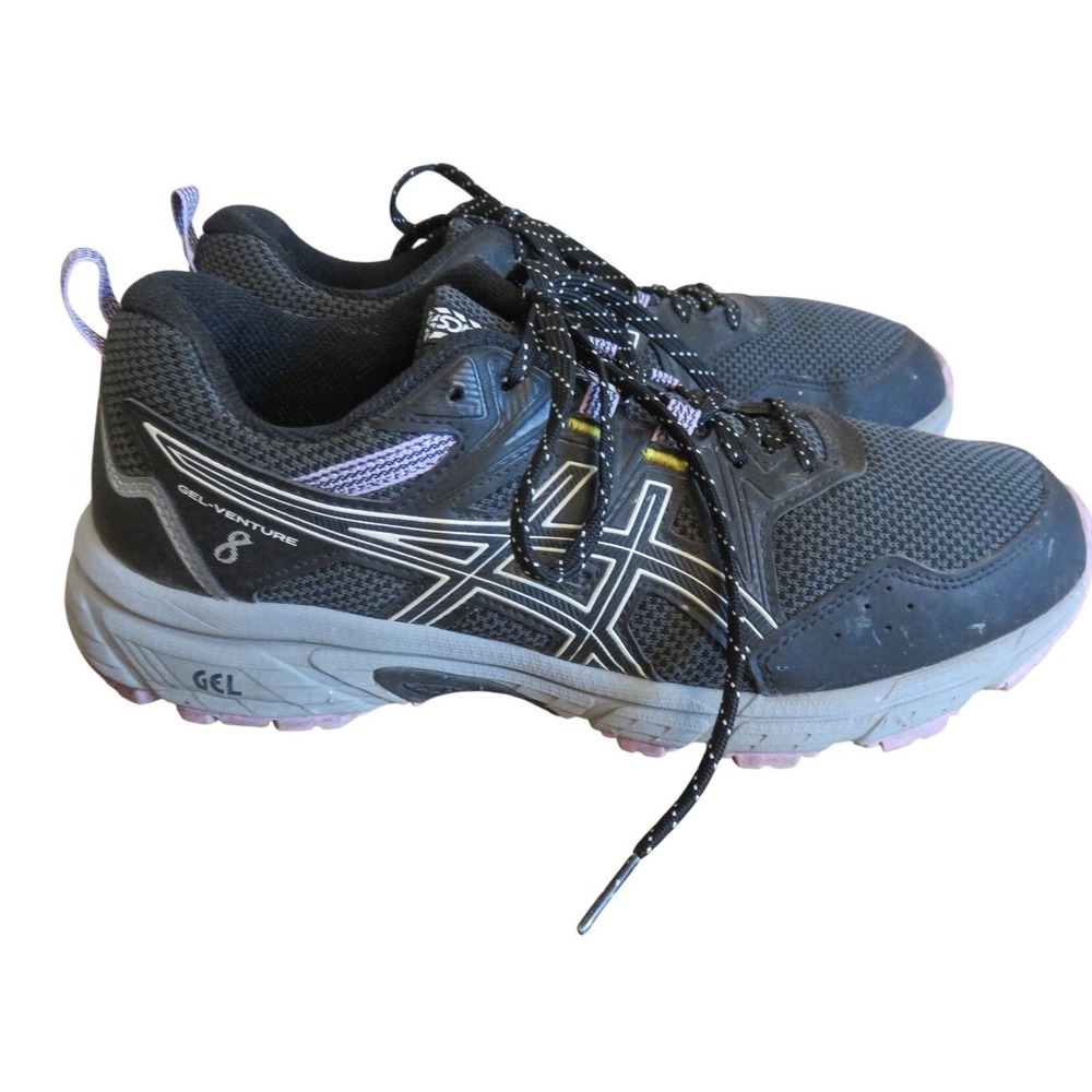 Asics Gel-Venture 8 Womens Trailβ Running Shoes Black Lavender 1012A708 Size 9